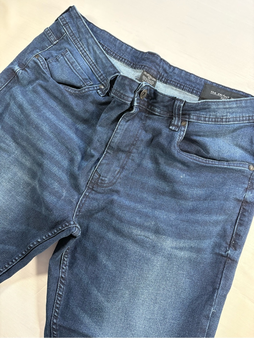 The Perfect Jean NYC Mens Size 36x30 Slim Fit Dark Wash Stretch Jeans